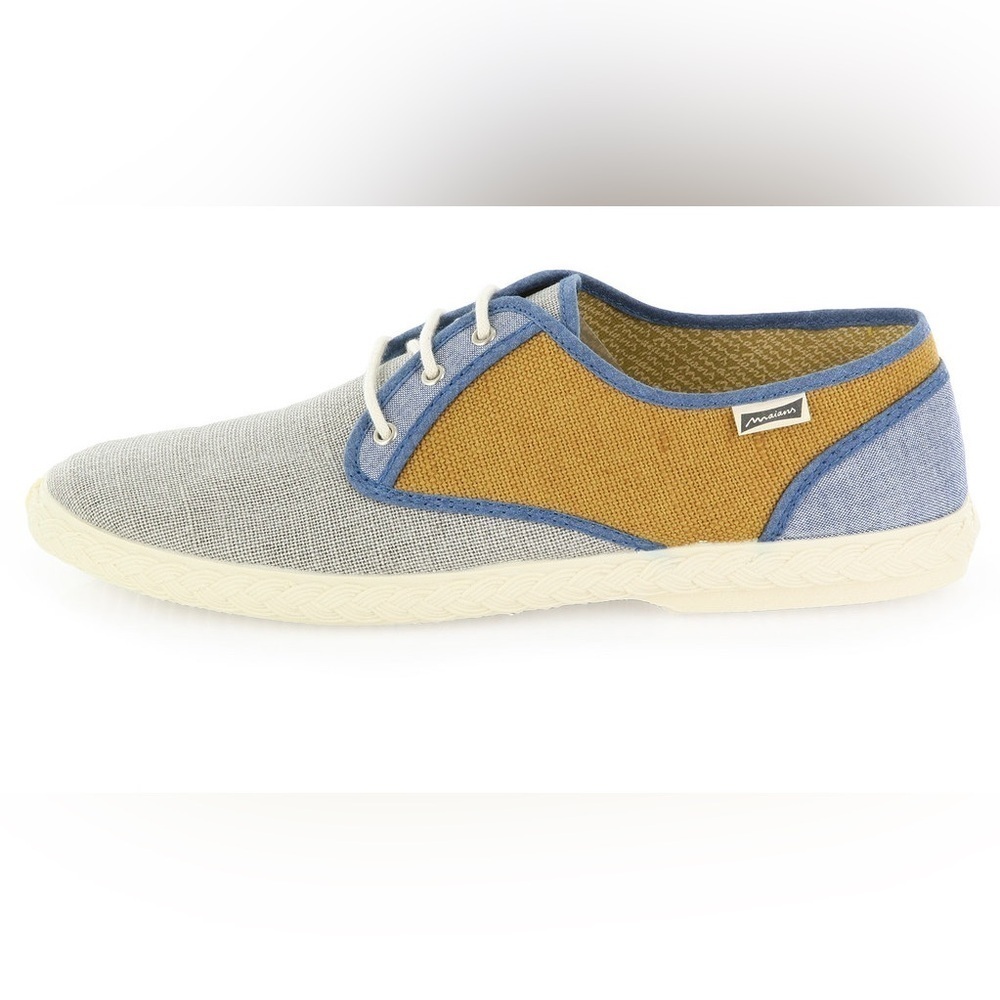 Maians | Mens Sisto Combi - Saffron White Vegan Leather Slip On Shoe Size 43